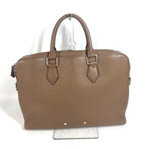 LOUIS VUITTON Brown Leather Tote Bag